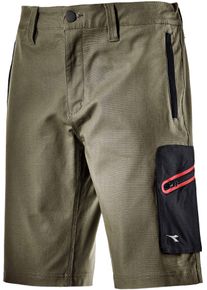 Diadora Utility Stretch, workwear shorts , color: Olive/Black , size: L
