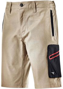 Diadora Utility Stretch, workwear shorts , color: Beige/Black , size: 3XL