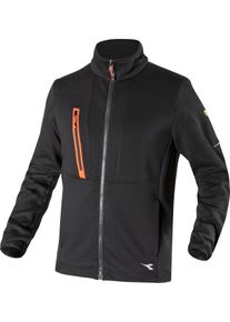 Diadora Utility Tactic Hybrid, giacca da lavoro in felpa , colore: Nero/Arancione , dimensione: S