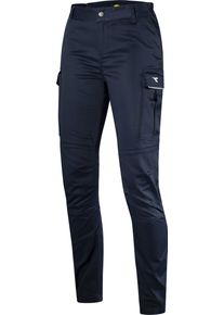 Diadora Utility Athena Cargo, workwear pants women , color: Dark Blue , size: 44