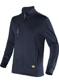 Diadora Utility Litework, workwear sweat jacket unisex , color: Dark Blue/Black , size: S