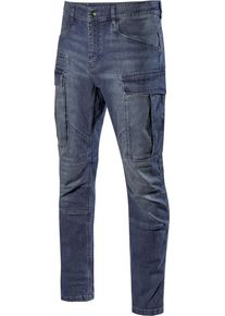 Diadora Utility Stone Cargo Light, workwear jeans , color: Blue , size: 36