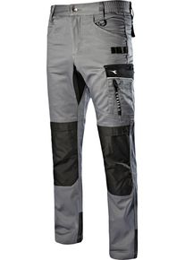 Diadora Utility Easywork Light Performance, workwear pants , color: Grey/Black , size: L