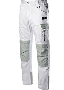 Diadora Utility Easywork Light Performance, workwear pants , color: White/Light Grey , size: XXL