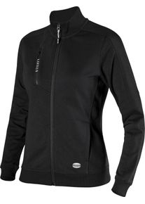 Diadora Utility Athena, workwear sweat jacket women , color: Black , size: S