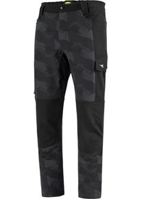 Diadora Utility Freedom Camo, workwear pants , color: Dark Grey/Black , size: XXL