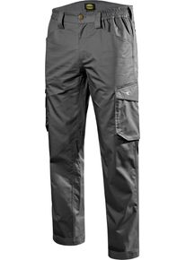Diadora Utility Staff Cargo Light, workwear pants unisex , color: Dark Grey , size: M