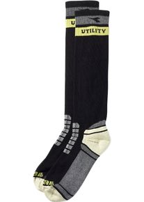 Diadora Utility Tech Winter, workwear functional socks , color: Black/Grey/Yellow , size: M