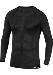 Diadora Utility Seamless Evo, functional shirt unisex , color: Black , size: S/M