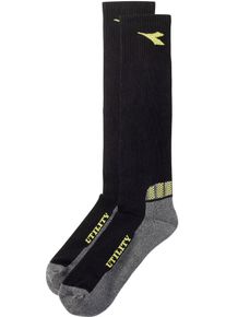 Diadora Utility Winter, workwear socks , color: Black/Yellow , size: M