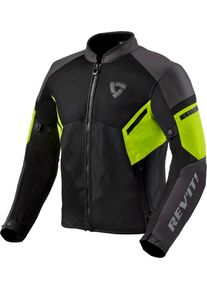 Revit GT-R Air 3, textile jacket , color: Black/Neon-Yellow , size: M