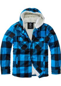 Brandit Lumberjack Winter, zip hoodie , color: Black/Blue , size: XL