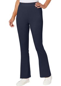 Dames Vrijetijdsbroek in bell bottom-model marine Maat 56