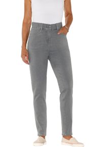 Dames Jeans met comfortband rondom grey denim Maat 46