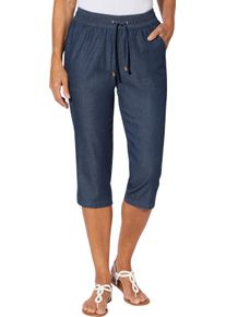 Damen Caprijeans mit Rundum-Dehnbund blue-stone-washed Gr&ouml;&szlig;e 52