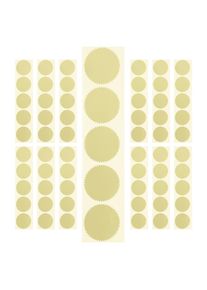 200pcs Steel Seal Stickers Metallic Gold Embossing Labels For Certificate Award Notary Embosser Office Book Packaging Tamper