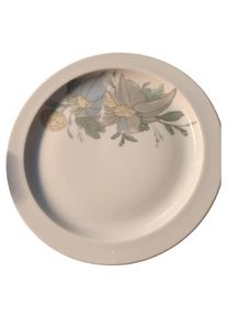 Rosenthal drehbare Servierplatte Porzellan Beige Blumenmuster Klassisch 35cm