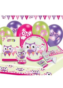 Amscan Set de fête hibou 60 pièces