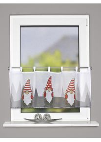 Home Wohnideen Scheibengardine »IMPALO« Schlaufen 1 Stk. tlg. Schlaufencafehaus Voile digital bedruckt in rot