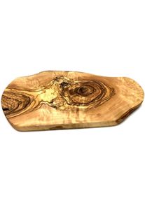 Olivenholz-Erleben Frühstücksbrett »rustikal aus hochwertigem naturbelassenem Olivenholz« Mediterraner Look in braun, Größe B/H/L: 35 cm