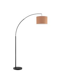 Otto Home Stehlampe »Stellan« E27 1 Stk. Bogenlampe Textilschirm Stoff Ø 36cm, Größe Ø 36 cm Höhe: 185 cm