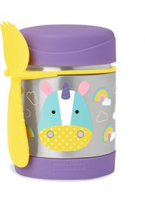 SKIP HOP Thermobehälter »Zoo Edelstahl Warmhaltebehälter Einhorn« 2 tlg. tlg. mit Multibesteck in bunt