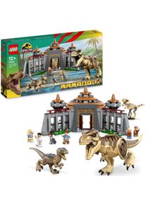 Lego Konstruktionsspielsteine »Angriff des T. rex und des Raptors aufs Besucherzentrum (76961)« Jurassic Park; Made in Europe in bunt