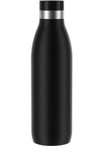 Emsa Isolierflasche »Trinkflasche Bludrop« Edelstahl, Quick-Press Deckel, 360° Trinkgenuss, 12h warm/24h kühl in schwarz