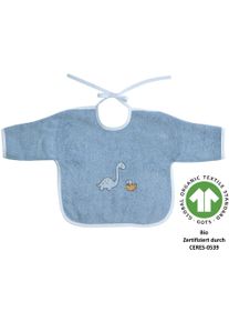 Wörner Wörner Lätzchen »Dinofamilie« 1 Stk. tlg. Biobaumwolle, mit Ärmeln, maschinenwaschbar, trocknergeeignet