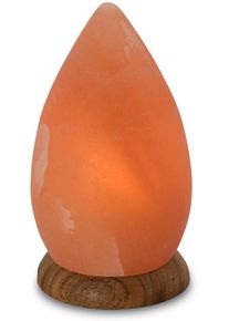 Himalaya Salt Dreams Salzkristall-Tischlampe »Drop« E14 1 Stk. Warmweiß Handgefertigt aus Salzkristall - jeder Stein ein Unikat in orange, Größe Ø...