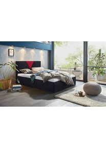 Westfalia Schlafkomfort Polsterbett »Malibu« inkl. Bettkasten bei Ausführung mit Matratze in schwarz, Größe B/L/H: 152 cm x 212 cm x 34 cm