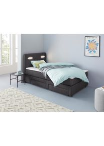 Inosign Boxbett »Luan« Schubkästen in grau, Größe Liegefläche B/L: 120 cm x 200 cm Betthöhe: 57 cm