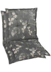 GO-DE Sesselauflage 110x50 cm in grau, Größe B/H/T: 50 cm x 6 cm x 110 cm