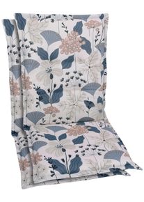 GO-DE Sitzauflage Maße ca.: 50 cm x 108 cm x 6 cm in blau, Größe B/H/T: 50 cm x 6 cm x 108 cm