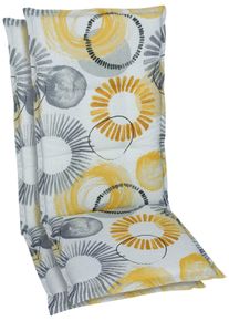 GO-DE Sesselauflage 2er Set in beige, Größe B/H/T: 50 cm x 108 cm