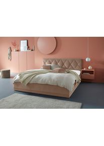 Westfalia Schlafkomfort Polsterbett »Adamas« auch mit Bettkasten in beige, Größe Liegefläche B/L/H: 180 cm x 200 cm x 45