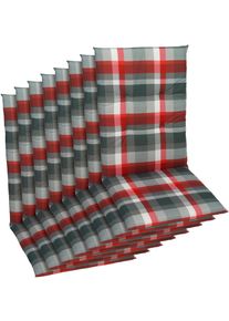 GO-DE Sitzauflage Maße ca.: 48 cm x 108 cm x 5 cm in rot, Größe B/H/T: 48 cm x 5 cm x 108 cm