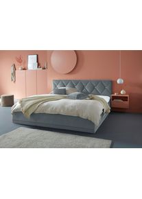 Westfalia Schlafkomfort Polsterbett »Adamas« auch mit Bettkasten in grau, Größe Liegefläche B/L/H: 200 cm x 200 cm x 49