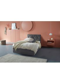 Westfalia Schlafkomfort Polsterbett »Adamas« auch mit Bettkasten in grau, Größe Liegefläche B/L/H: 120 cm x 200 cm x 55