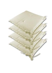 Detex Cojines para sillas Sydney set de 4 crema