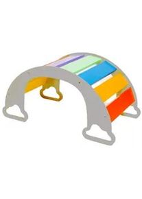 Wippe , Grau, Multicolor , Holz , Birke , Sperrholz , 40x75x37 cm , EN 71, Ce , Babymöbel & Kindermöbel, Babyzimmer, Babywippen & Babyschaukeln