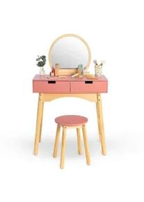 Musterkind Kinder-Stylingset , Naturfarben, Altrosa , Holz, Holzwerkstoff , 34x98x60 cm , EN 71, Ce , Spielzeug, Holzspielzeug