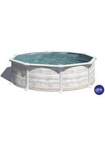GRE Pool-Set , Weiß , Metall , 460x132 cm , Freizeit & Co, Pools & Wasserspaß, Pools, Stahlwandpools