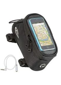 TecTake Fahrradtasche mit Rahmen-Befestigung schwarz , Schwarz , Kunststoff , 8.5x8.5x18 cm , Nur In Filialen Erhältlich