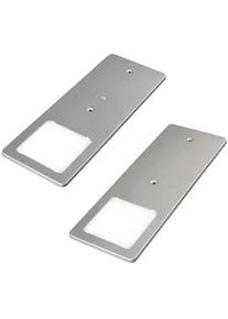 HKT Unterbauleuchten-Set , Alufarben , Metall , 2-teilig , 7x0.4x19 cm , 3-fach schaltbar, mit Schalter, Farbtemperaturwechsler , K&uuml;chen, K&uuml;chenausstattung