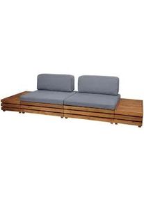 MCW Garten-Garnitur Schwarz, Grau , Holz , Gartenmöbel, Gartengarnituren, Gartenmöbel-Sets