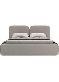 Selsey Polsterbett Comoves 140x200 Dunkelbeige mit Chenillebezug , Textil , 140x200 cm , Schlafzimmer, Betten, Polsterbetten