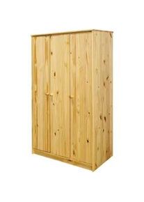 Möbilia Livetastic Kleiderschrank , Naturfarben , Holz , Kiefer , massiv , 4 Fächer , 107x175x50 cm , Schlafzimmer, Komplette Schlafzimmer und Serien, Schlafzimmerserien