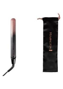 Russell Hobbs Haarglätter , Schwarz, Roségold , Kunststoff , 3x9x31.5 cm , Grüner Punkt , Keramikbeschichtung, LED-Temperaturanzeige , Freizeit & Co, Wellness & Gesundheit, Körperpflege, Haarstyling