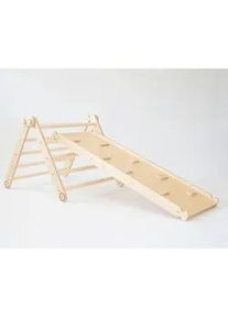 Kletterdreieck , Birkefarben , Holz , 36x6x110 cm , Spielzeug, Holzspielzeug